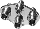 Bulkhead Plates Allow for convenient pass through of A/C and heater lines through the firewall or kick panel